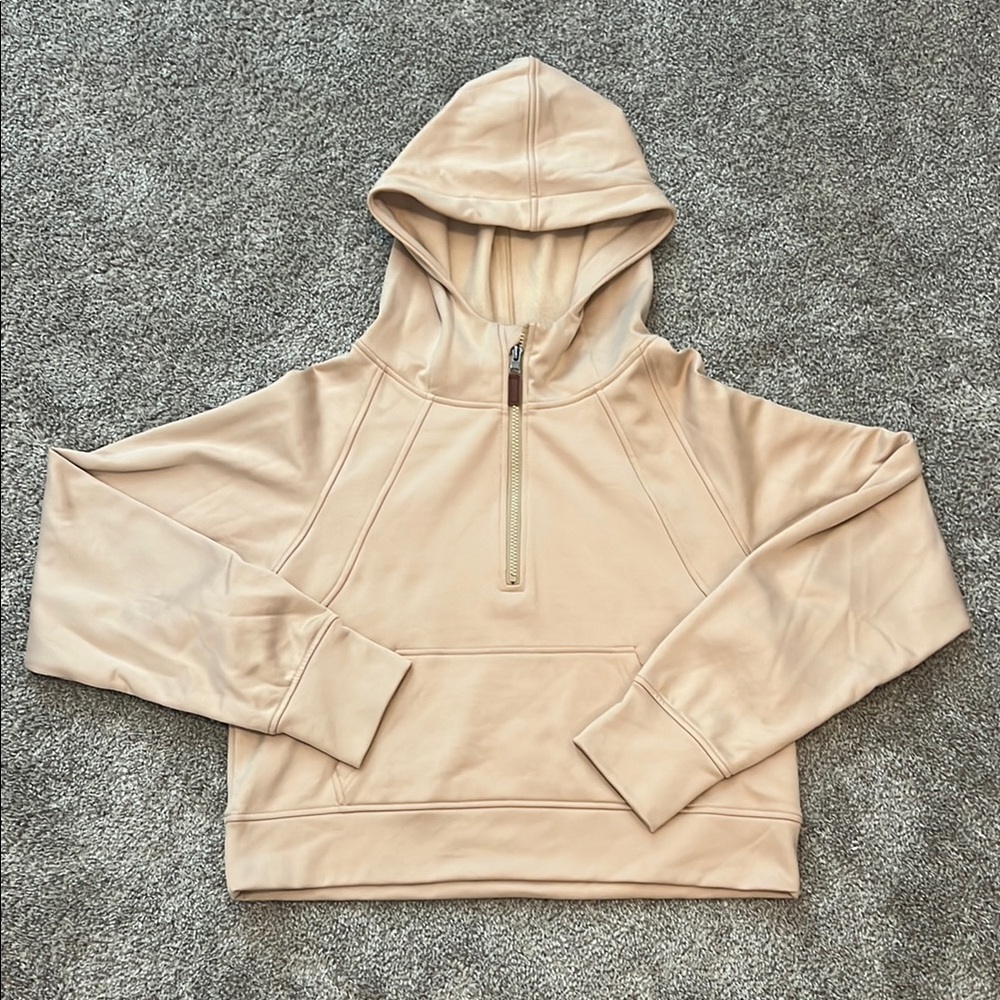 Beige Hooded Sweatshirt